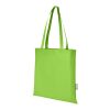 Zeus tygväska av GRS-återvunnen non-woven, 6 l Limegrön