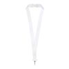 Liv justerbart nyckelband med sublimering Vit | Inget reklamtryck | Inte tillgängligt | Inte tillgängligt