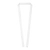 Kord RPET-logoband med pappersbricka  vit | 20mm