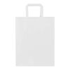 Kraft papperspåse 80 g/m2 med platta handtag – 25 x 15 x 32 cm Vit | Inget reklamtryck | Inte tillgängligt | Inte tillgängligt