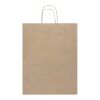Kraft papperspåse 80–90 g/m2 med tvinnade handtag– 25 x 15 x 32 cm Kraftbrun | Inget reklamtryck | Inte tillgängligt | Inte tillgängligt