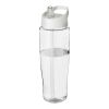 H2O Tempo® 700 ml sportflaska med piplock Transparent-Vit | Inget reklamtryck | Inte tillgängligt | Inte tillgängligt