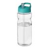 H2O Base® 650 ml sportflaska med piplock Transparent klar-Aquablå | Inget reklamtryck | Inte tillgängligt | Inte tillgängligt