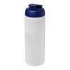 Baseline® Plus 750 ml sportflaska med uppfällbart lock Vit-Blå