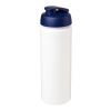 Baseline® Plus grip 750 ml sportflaska med uppfällbart lock Vit-Blå