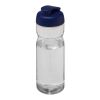 H2O Eco 650 ml sportflaska med uppfällbart lock Vit-Blå | Inget reklamtryck | Inte tillgängligt | Inte tillgängligt