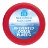 H2O Eco Base 650 ml screw cap water bottle Vit-Röd