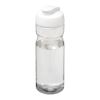 H2O Active® Base Tritan™ 650 ml sportflaska med uppfällbart lock Transparent-Vit | Inget reklamtryck | Inte tillgängligt | Inte tillgängligt
