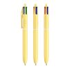 BIC® 4 Colours® Pastel gul | 1-färgat Skärmtryck | Pennkropp-klips centrerad | 30.00 mm x 43.00 mm