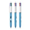 BIC® 4 Colours Shine kulpenna vit-ljusblå | Inte tillgängligt