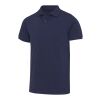 Beryl 220 g/m² kortärmad unisex-pikétröja av återvunnet ekologiskt OCS-material Marinblå | M