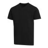 Balfour 200 g/m² kortärmad v-ringad unisex-T-shirt av ekologiskt OCS-material Svart | 3XL