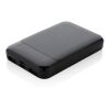 5.000 mAh powerbank i RCS återvunnen plast svart | Inget reklamtryck | Inte tillgängligt | Inte tillgängligt