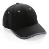 Impact AWARE™ 6 paneler keps, 280gr återvunnen bomull svart | Inget reklamtryck | Inte tillgängligt | Inte tillgängligt | Inte tillgängligt