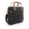 Impact AWARE™ laptopväska i 16 oz. återvunnen canvas svart
