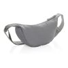 Crescent AWARE™ RPET Halvmåneformad crossbody-väska silvergrå