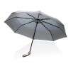 20.5" Impact AWARE™ RPET 190T Pongee paraply bambu grå | Inget reklamtryck | Inte tillgängligt | Inte tillgängligt