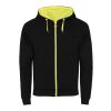 Fuji unisex sweatshirtjacka Standard | Svart-Fluor Yellow | roly- | Inget reklamtryck | Inte tillgängligt | Inte tillgängligt | Inte tillgängligt