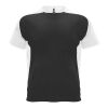 Bugatti kortärmad unisex T-shirt av återvunnet material Svart-Vit | S