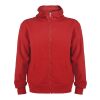 Montblanc unisex hoodie med hellång dragkedja Röd | M