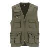 Venera 200 g/m2 V-ringad arbetsväst med flera fickor  Militar Green | 3XL