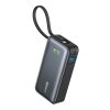 Anker Nano powerbank 30W, inbyggd USB-C kabel svart