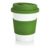 PLA-kaffemugg grön-vit | Inget reklamtryck | Inte tillgängligt | Inte tillgängligt