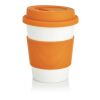 PLA-kaffemugg orange-vit | Inget reklamtryck | Inte tillgängligt | Inte tillgängligt