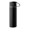 Stainless steel double walled bottle set (420 ml) Herbert Svart | Inget reklamtryck | Inte tillgängligt | Inte tillgängligt
