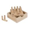 Pine wooden mini Sudoku set Kenza Brun | Inget reklamtryck