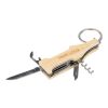 Bamboo multitool keychain Inaya Brun | Inget reklamtryck