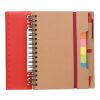 Recycled paper notebook Angela Röd | Inget reklamtryck | Inte tillgängligt | Inte tillgängligt