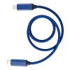 Nylon charging cable Janet Blå | Inget reklamtryck | Inte tillgängligt | Inte tillgängligt