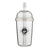 Travel drinking mug 500 ml Glow Transparent