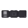 Wireless charger Trigo | Recycled | 3-in-1 Svart