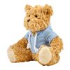 Plyschfigyr teddybjörn med luvtröja Vit