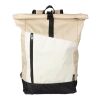 rPET (600D) roll-top backpack Marlene beige