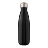 Recycled stainless steel single-walled flask 650 ml Cliff Svart