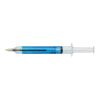 Recycled ABS syringe shaped ballpen Dr. David Transparent
