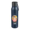 Recycled stainless steel drinking bottle (600 ml) Cassian Blå