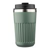 Recycled stainless steel travel mug (400 ml) Chiara Grå