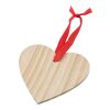 Juldekoration i trä, Hjärta Brun | Inget reklamtryck | Inte tillgängligt | Inte tillgängligt