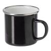 Enamel drinking mug (350 ml) Svart | Inget reklamtryck | Inte tillgängligt | Inte tillgängligt