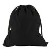 Ryggsäck i pongee (190T) med dragsko Svart | Inget reklamtryck | Inte tillgängligt | Inte tillgängligt