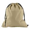 Ryggsäck i pongee (190T) med dragsko beige