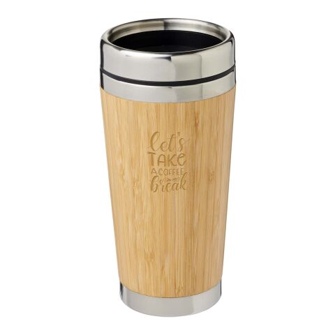 Bambus 450 ml behållare med bambu yttre Standard | Brun | Inget reklamtryck | Inte tillgängligt | Inte tillgängligt