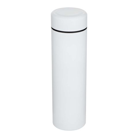 Taylor 450 ml dubbelväggig termosflaska i rostfritt stål med tesil Standard | Vit | Inget reklamtryck | Inte tillgängligt | Inte tillgängligt