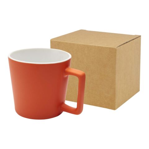 Cali 370 ml keramikmugg med matt yta Orange
