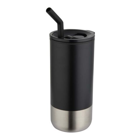 Grayson 480 ml RCS-återvunnen isolerad termos med sugrör Svart