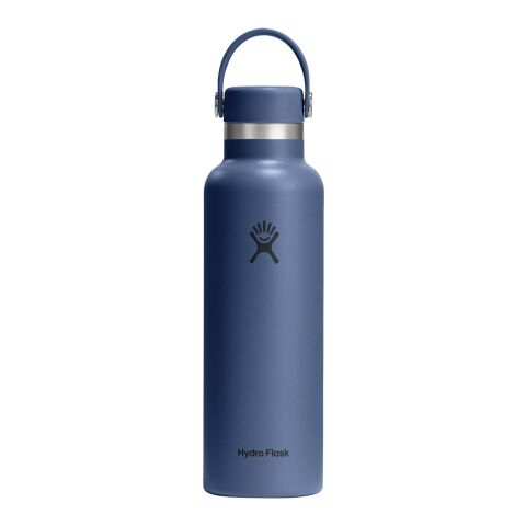 Hydro Flask Standard Mouth 621ml isolerad vattenflaska i rostfritt stål med lock med sugrör Mellanblå